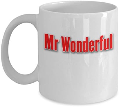 'Mr Wonderful' -Red - Funny Coffee Mug Great Gift For Boyfriends, Husbands, Fathers, Grandpas & That Special Guy