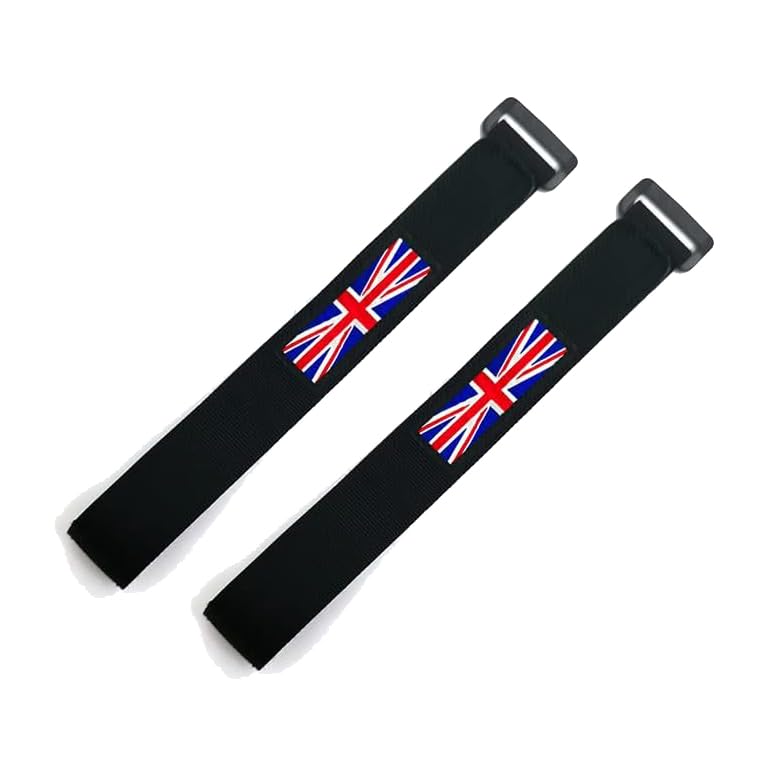 2 x Velcro Trouser Holding Straps for Brompton Folding Bike Frame BLACK (pair)