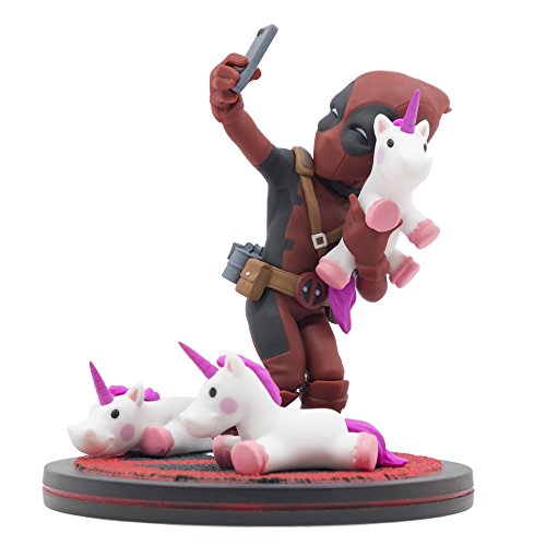 Quantum Mechanix Deadpool Unicorn Selfie Q-Fig Max Toons Figure