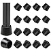 Chair Leg Caps, Sopito 1 Inch Rubber Chair Leg Floor Protectors, Thickened Non-Slip Indoor Outdoor Furniture Cups Covers Reduce Noise, Round Black-16 Pack