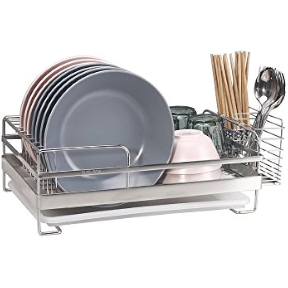 Compact Countertop Wall Organization Kitchen Dish Drainer Rack