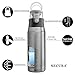 Secura Vacuum Insulated 304 Stainless Steel Water Bottle with Handle, 650ML /22OZ, Silver