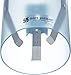 San Jamar Medium Pull-Type Cup Dispenser 4-10 Oz. Cups with Flip Cap for Restaurants, Home, And Office, Plastic, 16 Inches, Frosted Blue