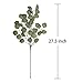 VGIA 6Pcs Artificial Silver Dollar Eucalyptus Leaf Spray in Green Tall Artificial Greenery Holiday Greens Christmas Greenery