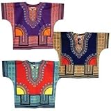 Traditional Print Unisex Dashiki Top - Many Colors Available