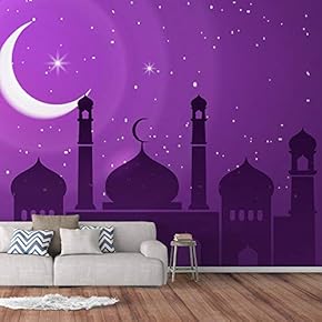 Wall Murals for Bedroom Dream Castle Large Removable Wallpaper Peel and Stick Wall Stickers - 66x96 inches