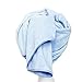 TANCANO Super Absorbent Anti-Frizz Microfiber Hair Towel Hair Wrap Curly Hair Drying Towel 23.6''x47'' Large Multifunction Towel for Bath Spa Makeup, Light Blue