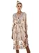 Simplee Women's V Neck Long Sleeve Sequin Midi Dress Party Evening Clubwear
