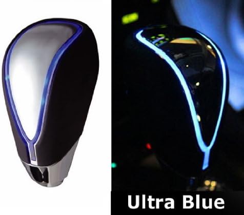 iJDMTOY Touch Activated Ultra Blue LED Light 90mm M8x1.25 Shift Knob For Lexus Toyota Scion