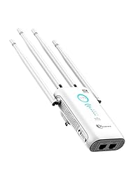 Persevere WiFi Range Extender, 1200 Mbps WIFI Booster extensores de señal WiFi router repetidor Extender con 4 x 5dBi antenas externas, AC1200 WiFi Amplificador de señal de doble banda externa 2,4 gHz y 5 GHz