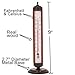 Bjerg Instruments Bronze Tube Indoor Desktop Thermometer