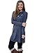 Our Precious Women's Long Sleeve Button Lapel Neck Sides Slit Shirt Dress