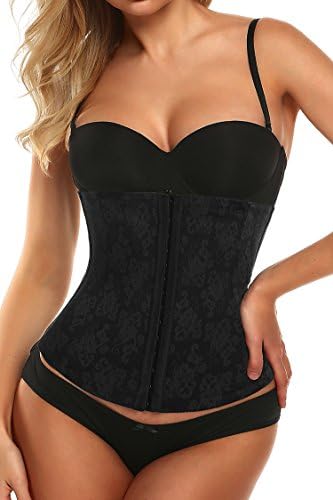 Liukos Ultimate Waist Trainer Corset Underbust Bodyshaper Girdle Shapewear(Black XS)