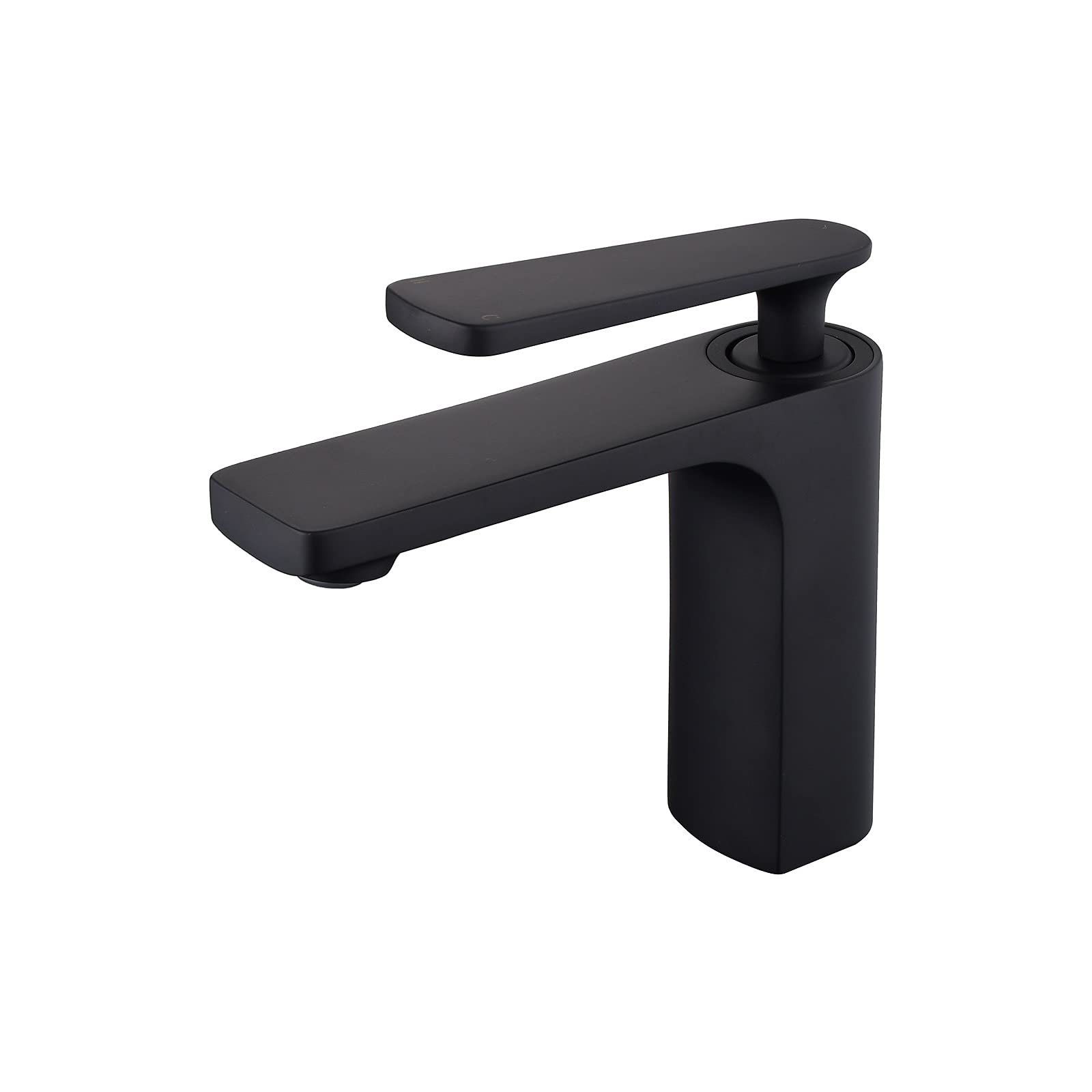 Bathroom Basin Mixer Taps Matte Black Single Handle Lavatory Vanity Mixer Bar Tap Gudetap GT7882B