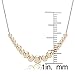 Hoops & Loops Flash Plated Rose Gold Sterling Silver Graduated Polished Bead Necklace