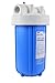 3M Aqua-Pure AP800 Series Whole House Filter Housing AP801B, 5639201, Large Diameter, Blue Sump, 10 in