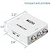 HDMI Converter,NUTK 1080P HDMI to AV 3RCA CVBs Composite Video Audio Converter Adapter Supporting PAL/NTSC with USB Charge Cable for PC Laptop Xbox PS4 PS3
