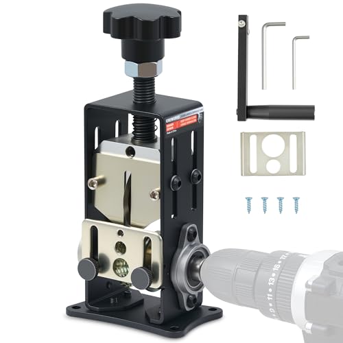 CREWORKS Manual Wire Stripper 1.5-25mm Wire Stripper Machine Compatible with Drill, Copper Wire Stripper for Recovery Wires with 2 Power Plates