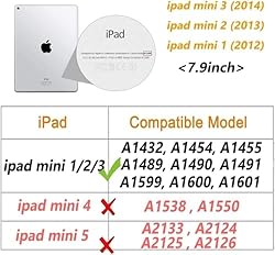 Rotating Case for iPad Mini 1/2/3 (7.9") - 360