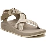 Chaco Men's CUSHZ Sandal, Frond Dark Vanilla, 9