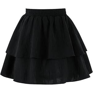 Magic Park 3-14Y Kids Ruffle Skirt Girl Tiered Skirt Summer Skorts