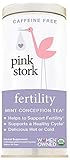 Pink Stork Fertility Tea: Unsweet Mint Tea, USDA Organic Loose Leaf in Biodegradable Sachets, Hormone Balance, and Cycle Regulation -Support Fertility Naturally, Drug-Free -30 Cups, Caffeine Free