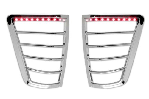 Razer Auto 2004-2014 Nissan Titan Chrome Led Tail Light Bezel Trim Cover