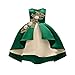 AIMJCHLD Teenages Girls Ball Gowns Flower Girl Dress Kids Children Country Party Formal Special Performance Dress Baptism Graduation Bowknot Party Dresses Size 8 9 Years (Green 150)