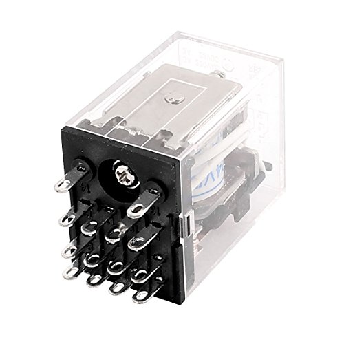 Aexit DC 24V Relays 3A Coil 14 Pin 4NO 4NC General Purpose Mini Electromagnetic Power Accessory Power Relay Authorized