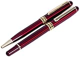 SKILCRAFT - 7520-01-451-9188 - Executive Fountain Pen and Ball Point Pen Set, Burgundy Barrel, Black Ink