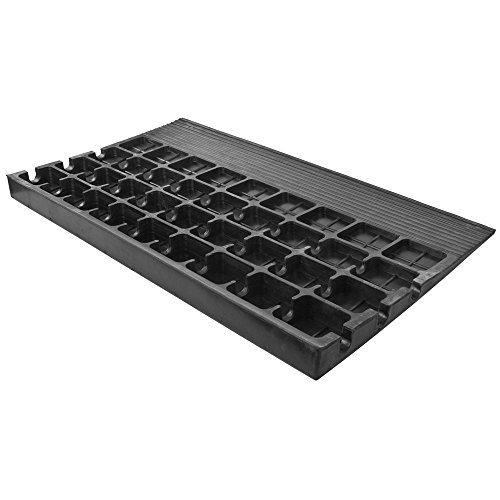 Silver Spring 3" H Rubber Traction 3Channel Threshold Ramp for