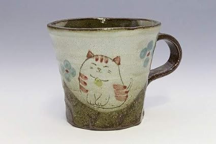 Matsumoto Toki Tasse En Poterie Motif Chat Rouge Amazon Fr Fournitures De Bureau