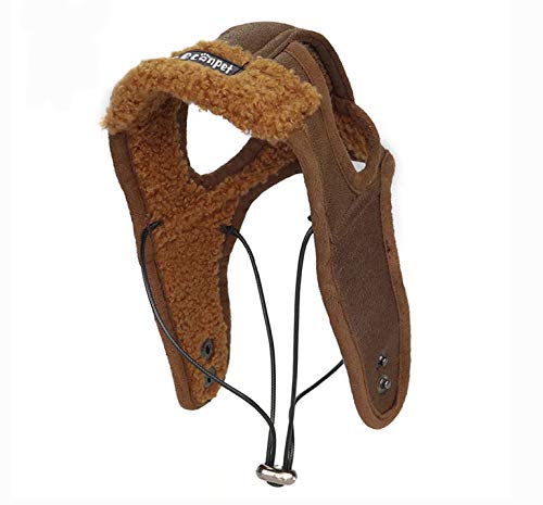 Leconpet Dog Aviator Hat, Dog Winter Pilot Hat with Ear Flaps for Cold Weather (S, Coffee) — image 1