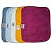 Charis Kid BEST Baby Washcloths Cloth Wipes Napkins Handkerchief Set (5 Pack) 100% Terry Cotton Soft Comfort Bath Wash Cloths for Infant Newborn Babies - DOUBLE LAYER THICKNESS & ABSORBENT