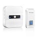 PECHAM Wireless Doorbell Chime Kit Remote Button Operating at 1000ft Range with 55 Chimes LED Indicator
