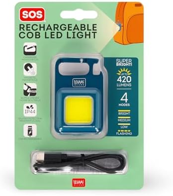 - Luz Led COB Recargable, 4 Modos de Luz, Intensidad Baja-Media-Alta o Intermitente, Base Magnética, Hasta 3 horas de Iluminación