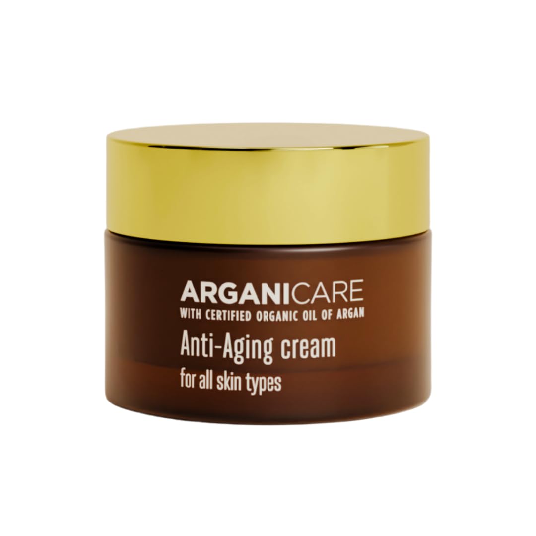 Arganicare | Anti-Ageing Cream with Argan Oil & Vitamin E | Firming & Smoothing Daily Face Cream | Wrinkle Appearance Care | 50 ml
