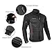 Przewalski Cycling Bike Jackets for Men Winter Thermal Running Jacket Windproof Breathable Reflective Softshell Windbreaker (XXX-Large,Black)
