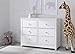 Delta Children Bennington Elite 6 Drawer Dresser, Bianca White