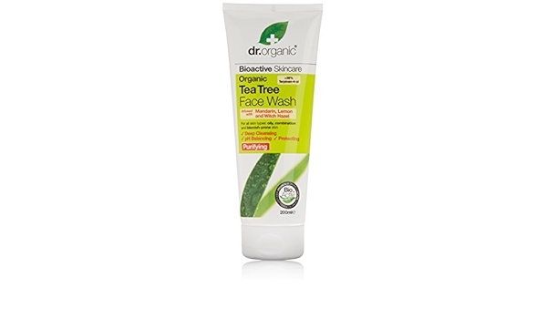 tea tree face wash dr organic