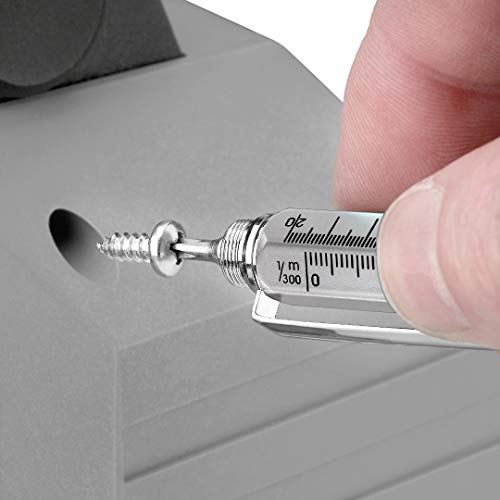Screwdriver Pen Pocket Multi-Tool 6 in 1 - Multi-Functional & Sturdy Aluminum DIY Tool, With Screwdriver, Stylus, Bubble Level, Ruler & Phillips Flathead Bit, Unique Gift Idea - 2 Pack, Silver - Thumbnail 6