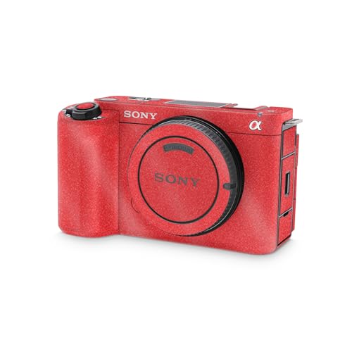 Glossy Glitter Camera Skin Compatible with Sony ZV-E1 Camera (2023) - Solid Red…