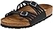 Birkenstock Women's Granada Soft Footbed Sandal,Black Oiled Leather,38 M EU