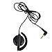 KEYBLU Listen Only Earpiece 1 Pin 3.5mm Receiver/Surveillance Headset Earpiece for Two-Way Radios