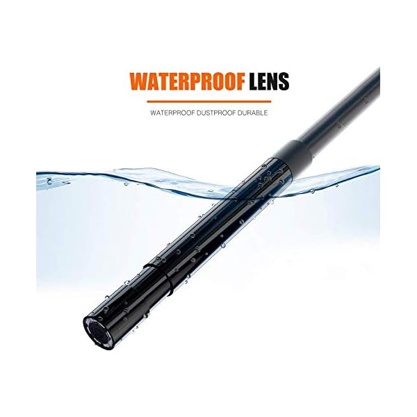 ILIHOME 5.5mm Kamerakopf Endoskopkamera 4,3 Zoll Bildschirm Professionelle Inspektionskamera, 5 Meter Kabel 6LEDs 1080P… – Bild 7
