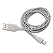 3ft 6ft 10ft Braided Fabric Micro USB Data&Sync Charger Cable Cord For Android Phones Samsung HTC Blackberry LG(High Quality)