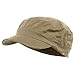 Washed Cotton Fitted Army Cap-Khaki W32S34E, Small/Medium