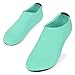 SHOESKISS Barefoot Water Skin Shoes Aqua Socks for Beach Swim Surf Yoga Exercise (2. M(W:6.5-7.5, M:5.5-6.5), Mint)