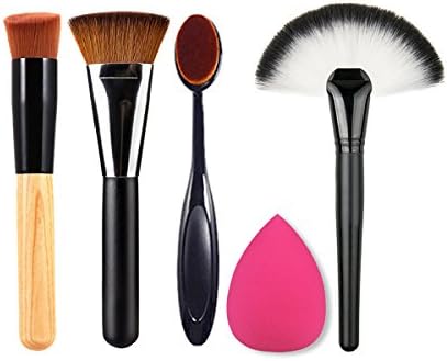 5 in 1 Professional Makeup Brushes Set Foundation Eye Face Contour Powder Blush Makeup Brush Set