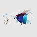 RoomMates RMK2738GM: Frozen Custom Headboard Featuring Elsa, Anna & Olaf Peel and Stick Giant Wall Decals, Blue